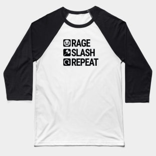 Rage Slash Repeat Baseball T-Shirt